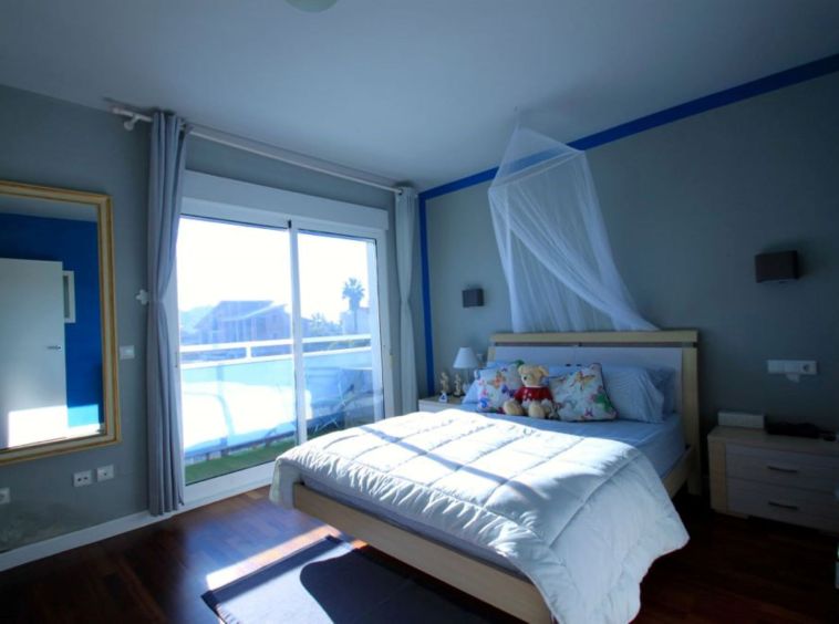 dormitorio azul